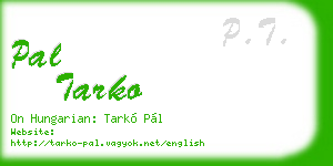 pal tarko business card